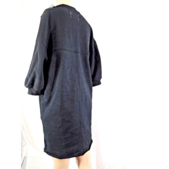 NEW Everlane Sweatshirt Dress Thick Material Women BLACK XXS NWT - Picture 6 of 9